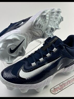 Nike Alpha Huarache Elite 4 MCS Baseball Cleats Navy Blue FN7221-401 Men’s Sz 12